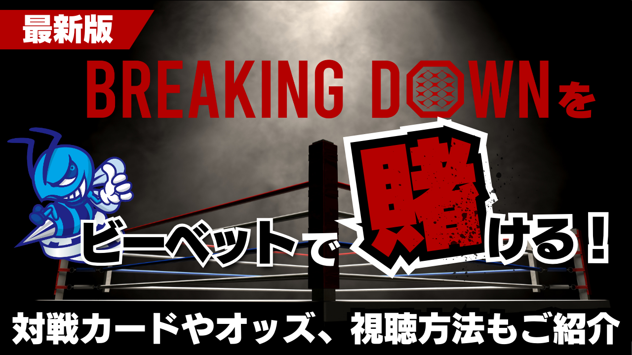 ブレイキングダウンをビーベットで賭ける!対戦カードやオッズ、視聴方法もご紹介